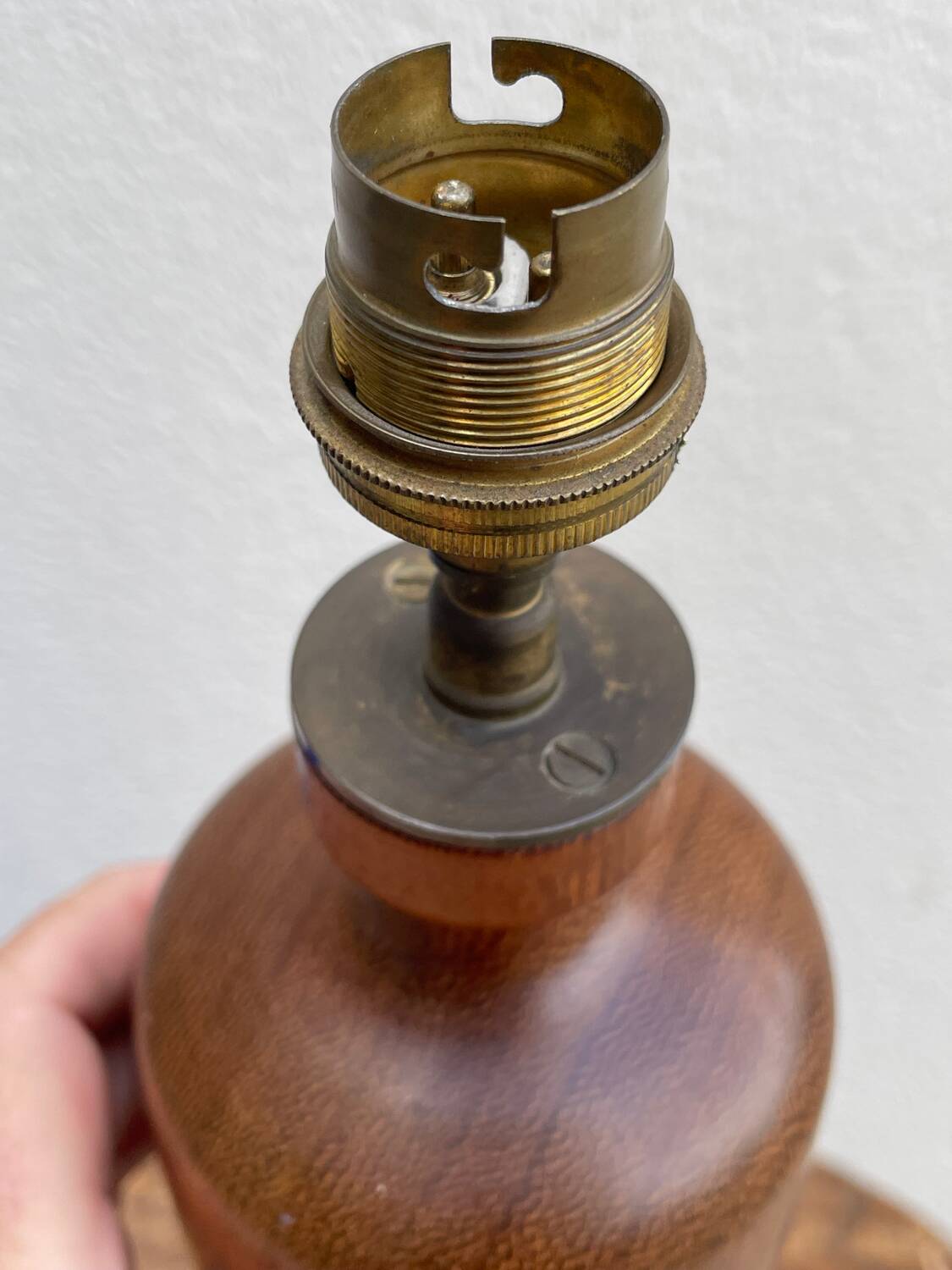 Vintage Danish teak lamp 60's