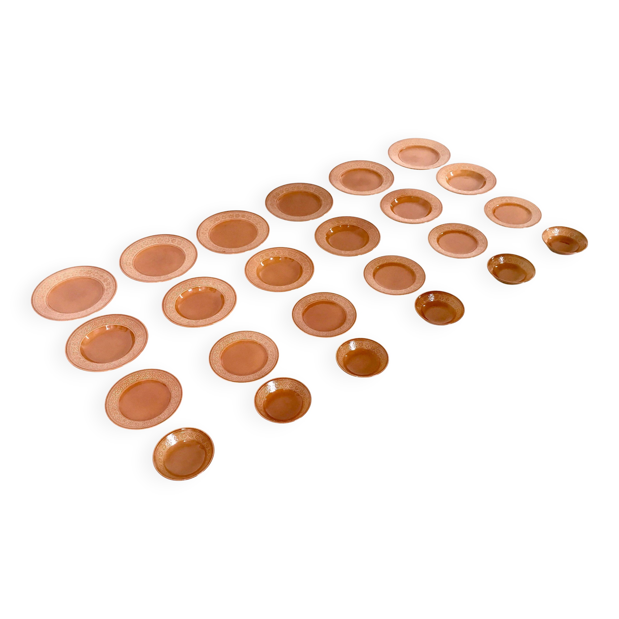 24-Piece Earthenware Dinner Set "Margherita" by Antonia Campi for Laveno