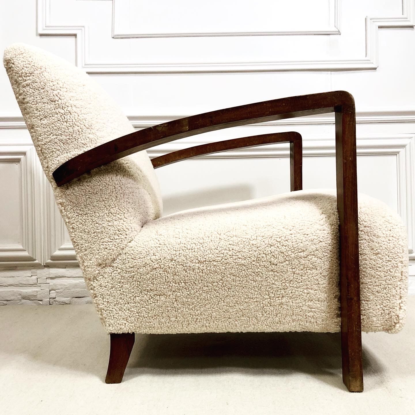 Restored art deco armchair