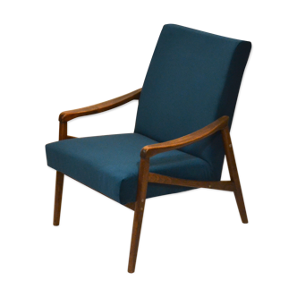 Chair 60 re-upholstered duck Blue Velvet years