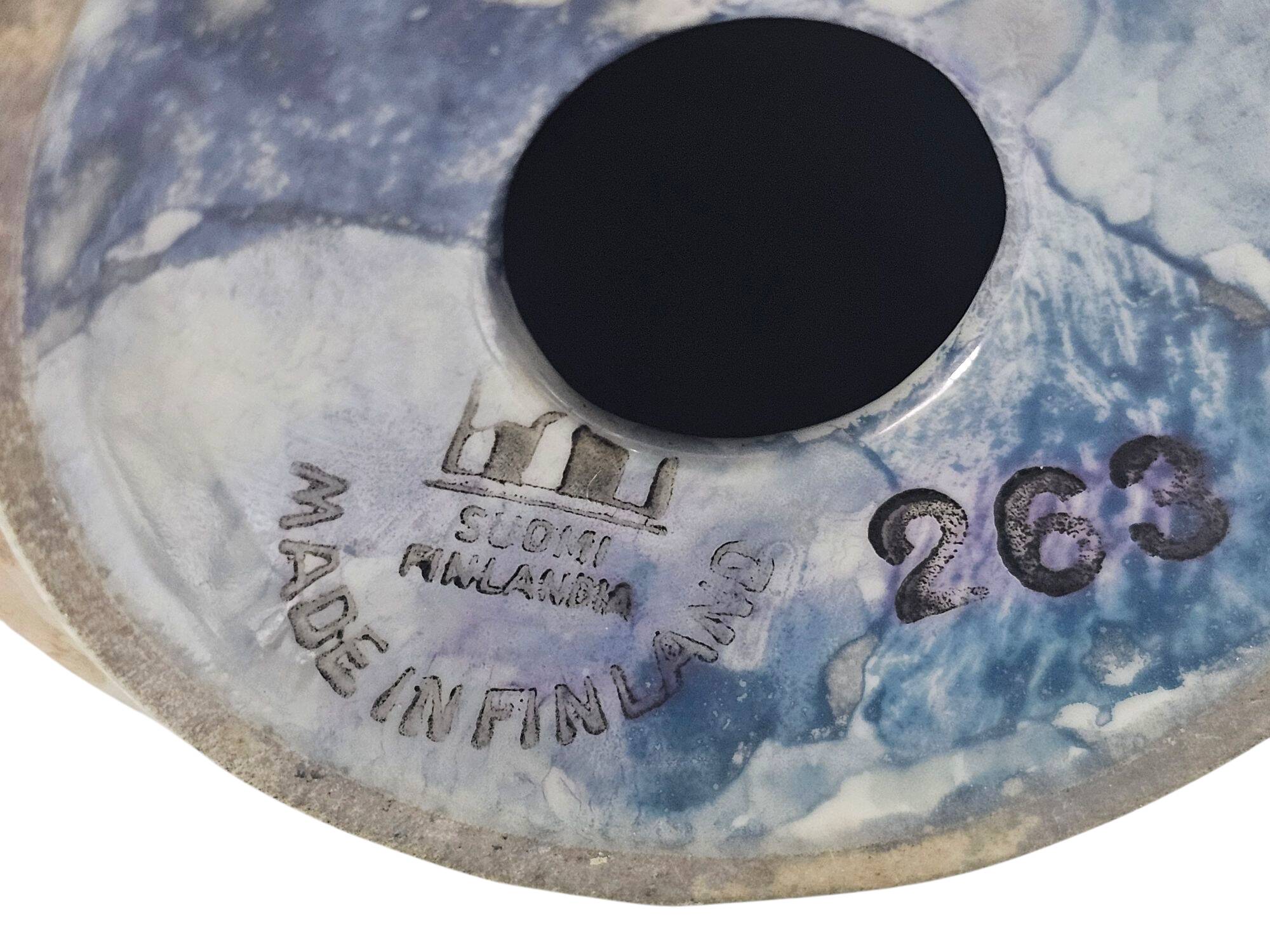 Suomi Finlandia - Timo Sarpaneva - 'marmbled lusterware - porcelain
