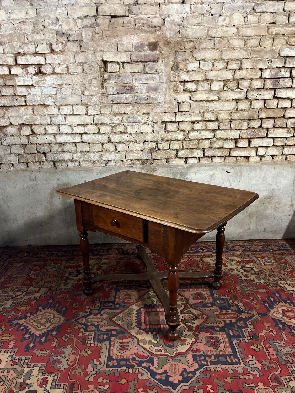 Natural Wood Writing Table Louis XIII XVII Century