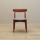 Set of four teak chairs, Danish design, 1960s, designer: H.W. Klein