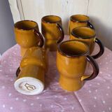 Vintage orange mugs 70s