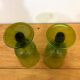 Pair of large glass-shaped vases