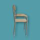 Antique wooden and metal children's chair with armrests – circa 1960