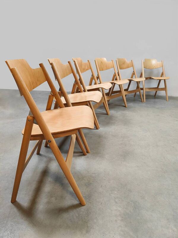 Chaises pliantes en bois de nouvelle conception modèle SE18 Egon Eiermann