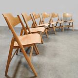 New design wooden folding chairs model SE18 Egon Eiermann