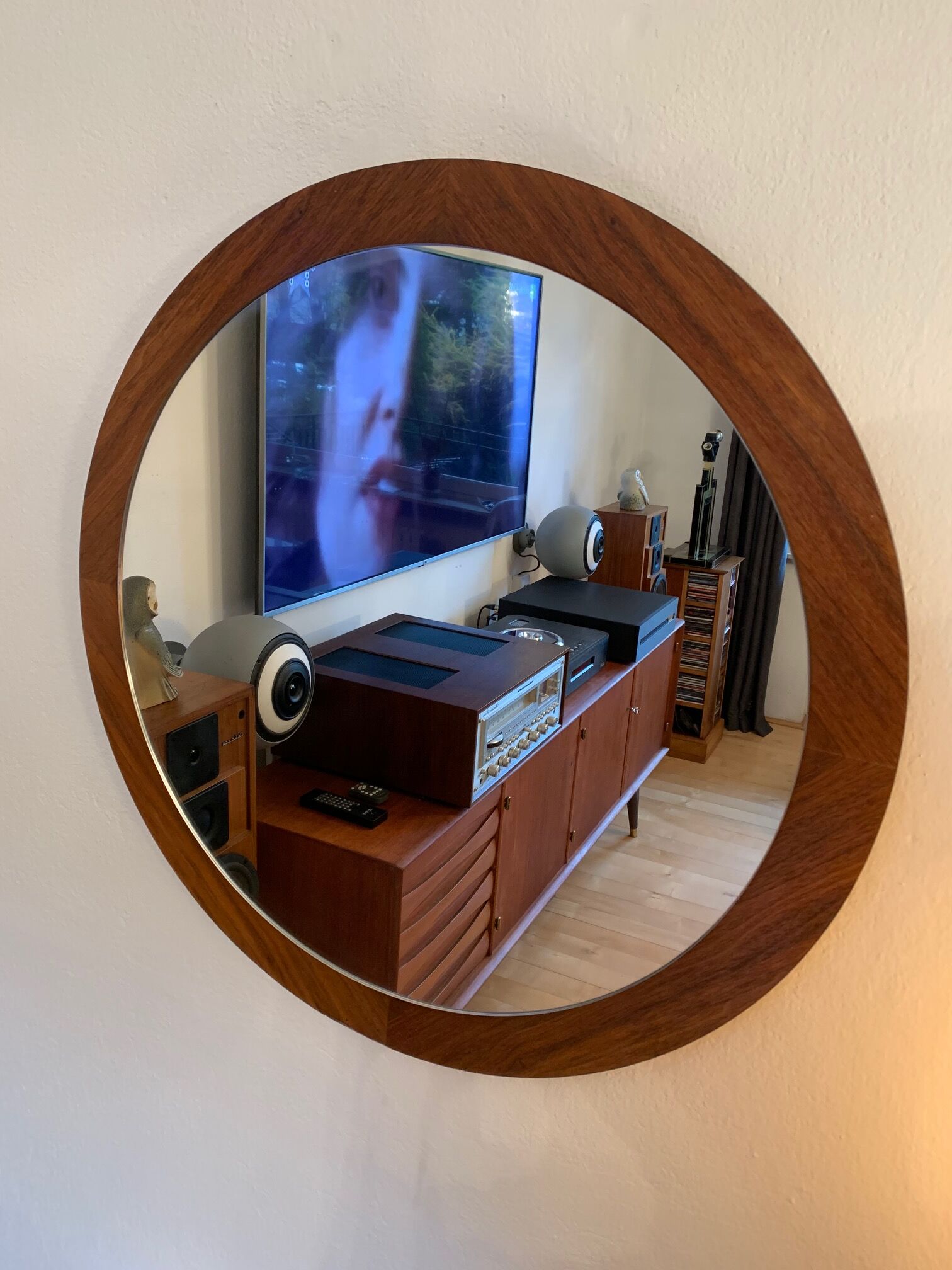 Mirror, Denmark, 1960s 64cm