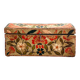 Painted wooden wedding box, early 20th century