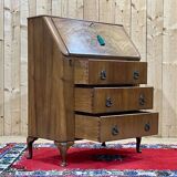 1960s English walnut secretary