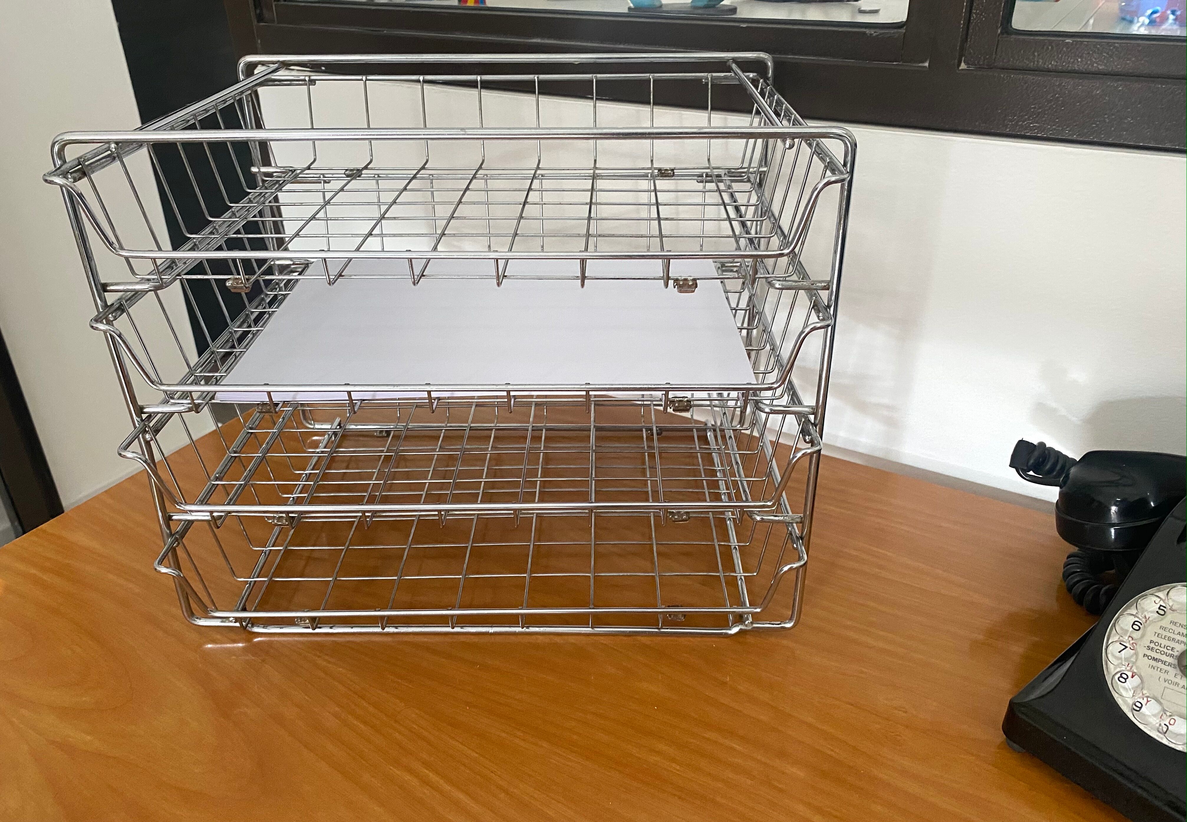 Mail sorter with metal drawers 60s