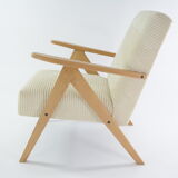 Kompas cream corduroy armchair