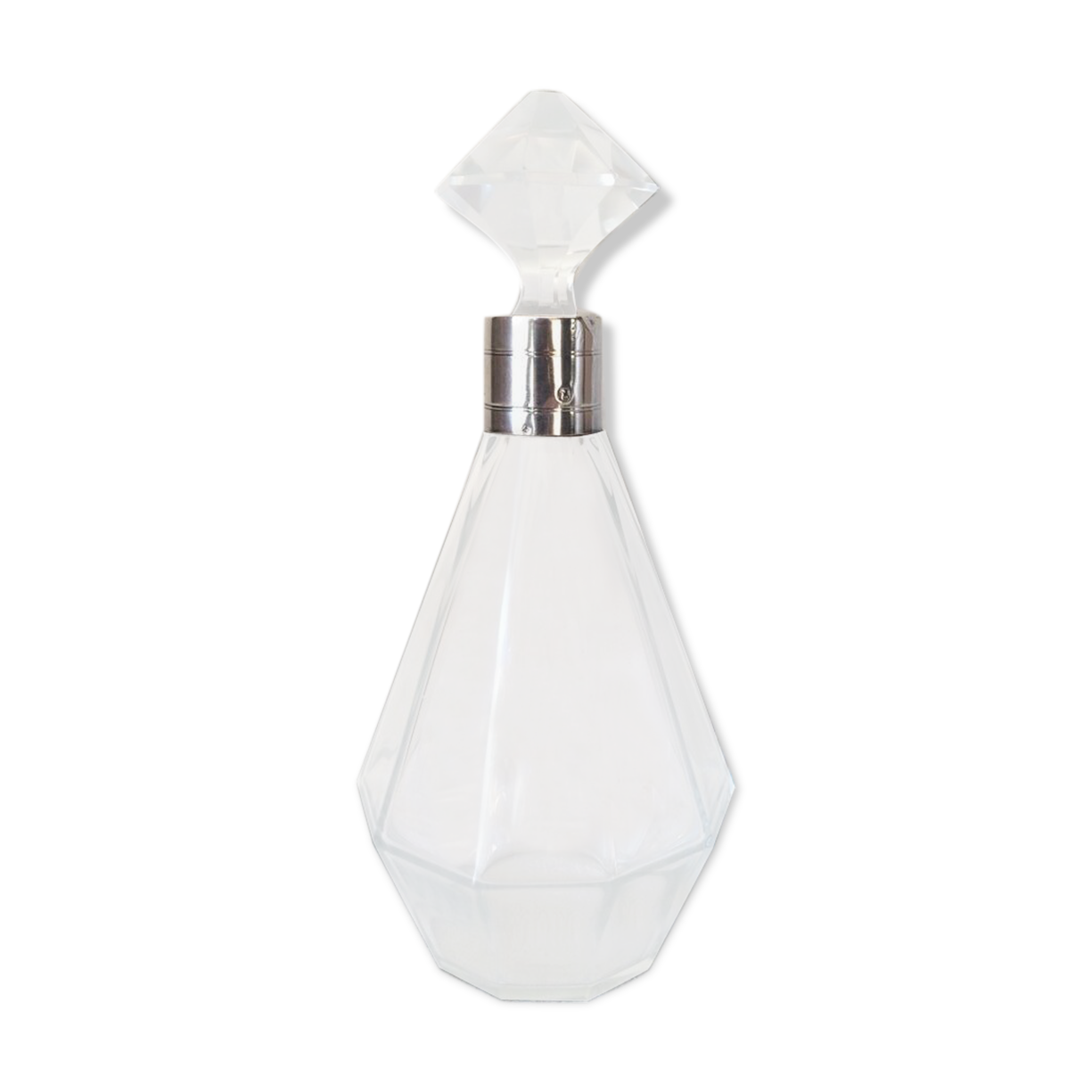 Small carafe in Glass and MASSIF ARGENT - MINERVE