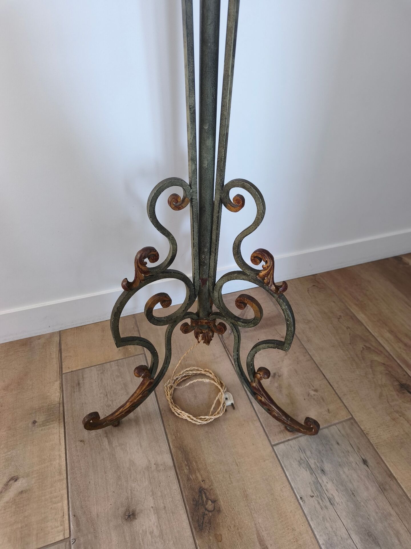 Superbe lampadaire torchière d'époque Art Déco (début du XXe)