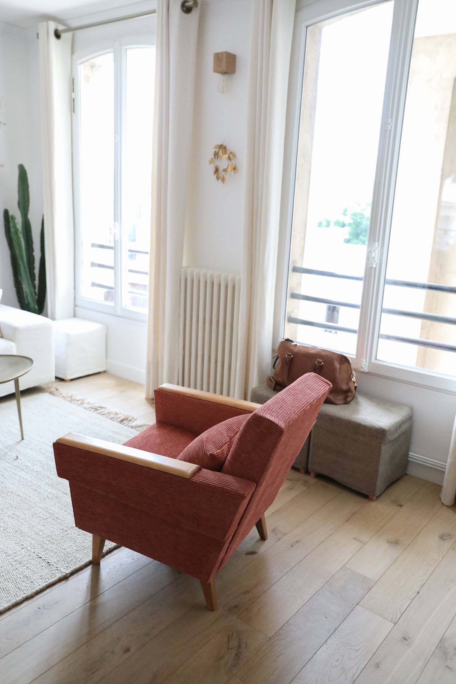 50s-60s velvet armchair