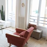 50s-60s velvet armchair