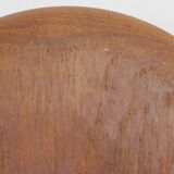Pair hand crafted galatix teak bowls 1970s