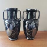Pair of art deco vases signed Hem Michel Herman