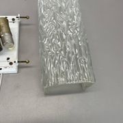 cubic Hollywood Regency Ice Glass Wall Light Made by Kalmar Lights, 1960s