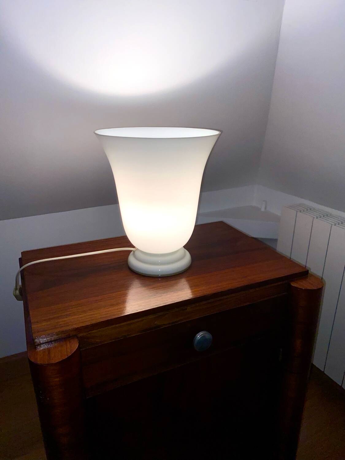 Opaline Lamp Art Deco Tulip CVV Vianne