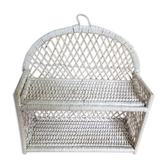 Rattan shelf