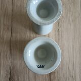 Set of 2 mazagrans art nouveau porcelain ancient China