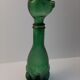 Glass bottle representing a cat , Empoli Italy 60s