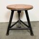 Black Industrial Workshop Swivel Stool, 1960s