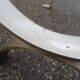 Coffee table in marble and vintage steel design from the 70s