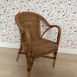 Wicker armchair