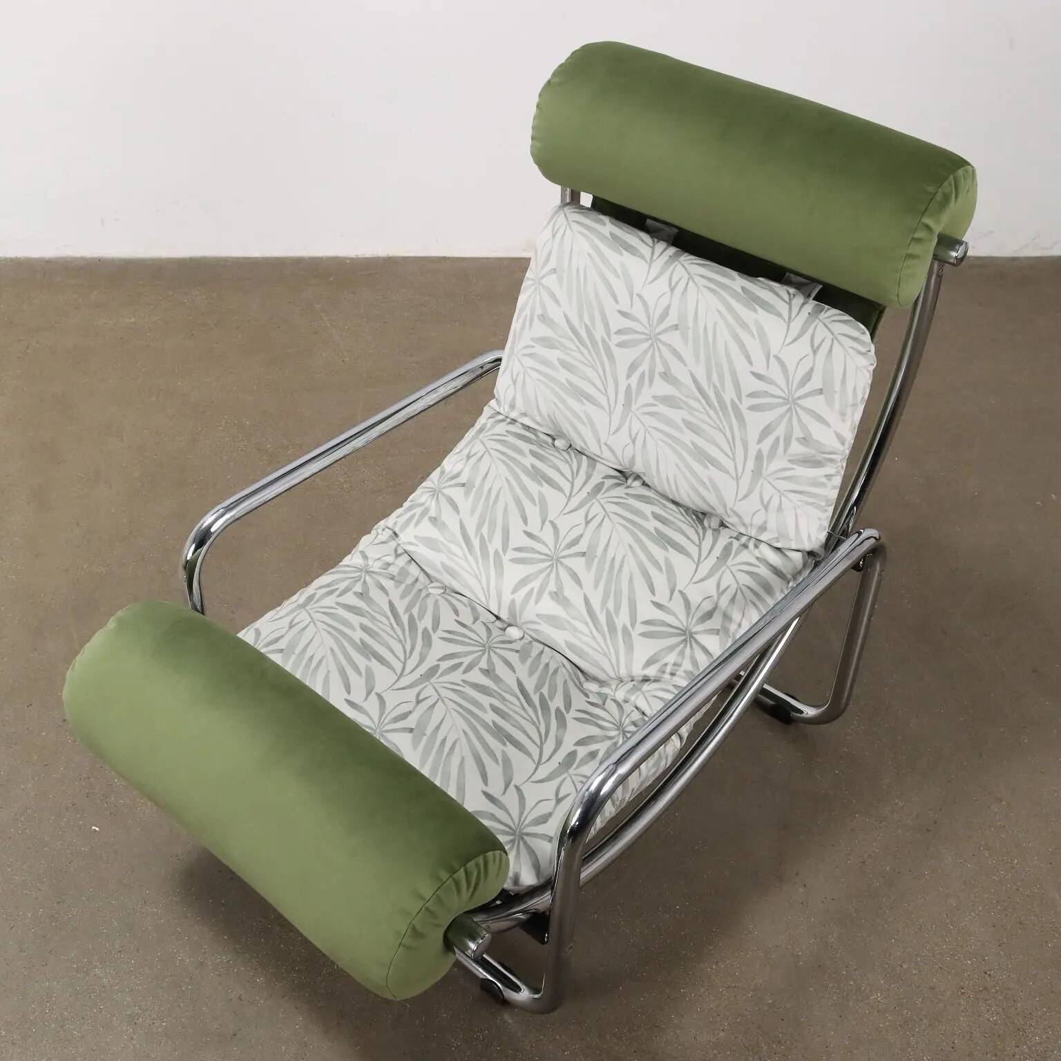 Fauteuil vintage Jungle Collection en velours, Italie, années 1960