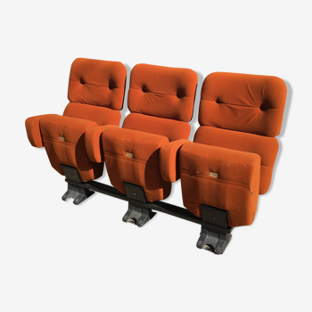 Movies x 3 orange 1970 armchair