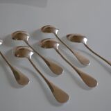 6 silver plated soup spoons P de Ruolz silver plated soup spoons 21.8 cm