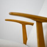 Vintage Scandinavian armchair with headrest