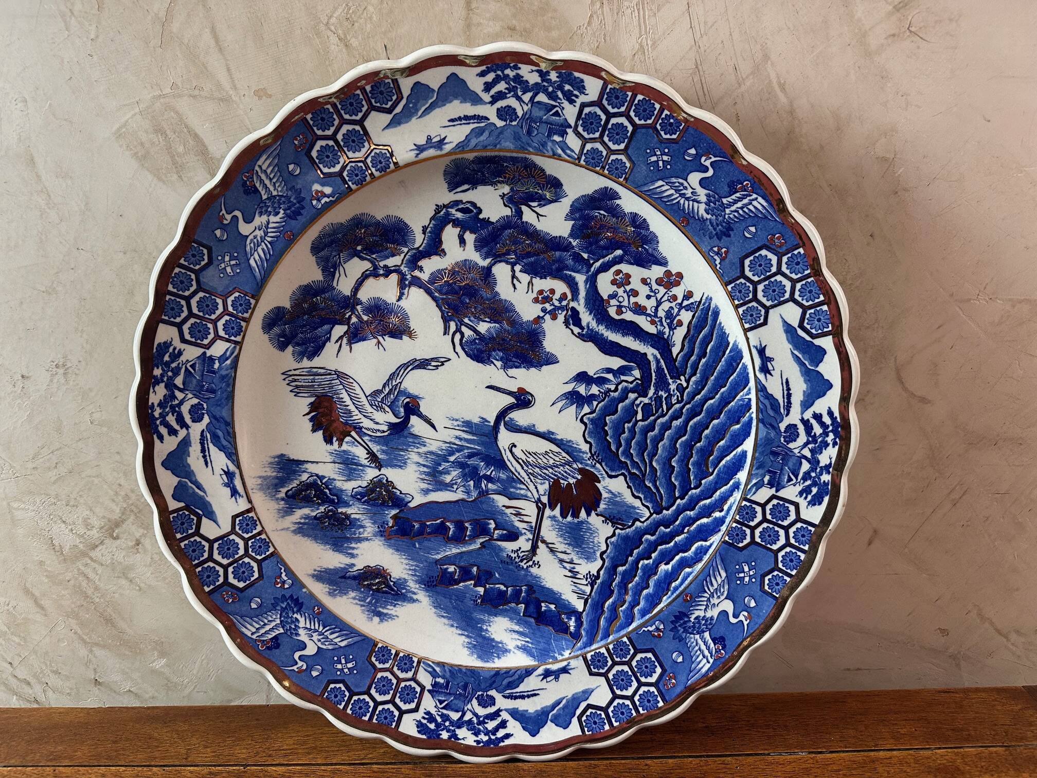 Large Japanese Porcelain Dish