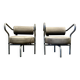 Pair of designer armchairs "the natural choice".