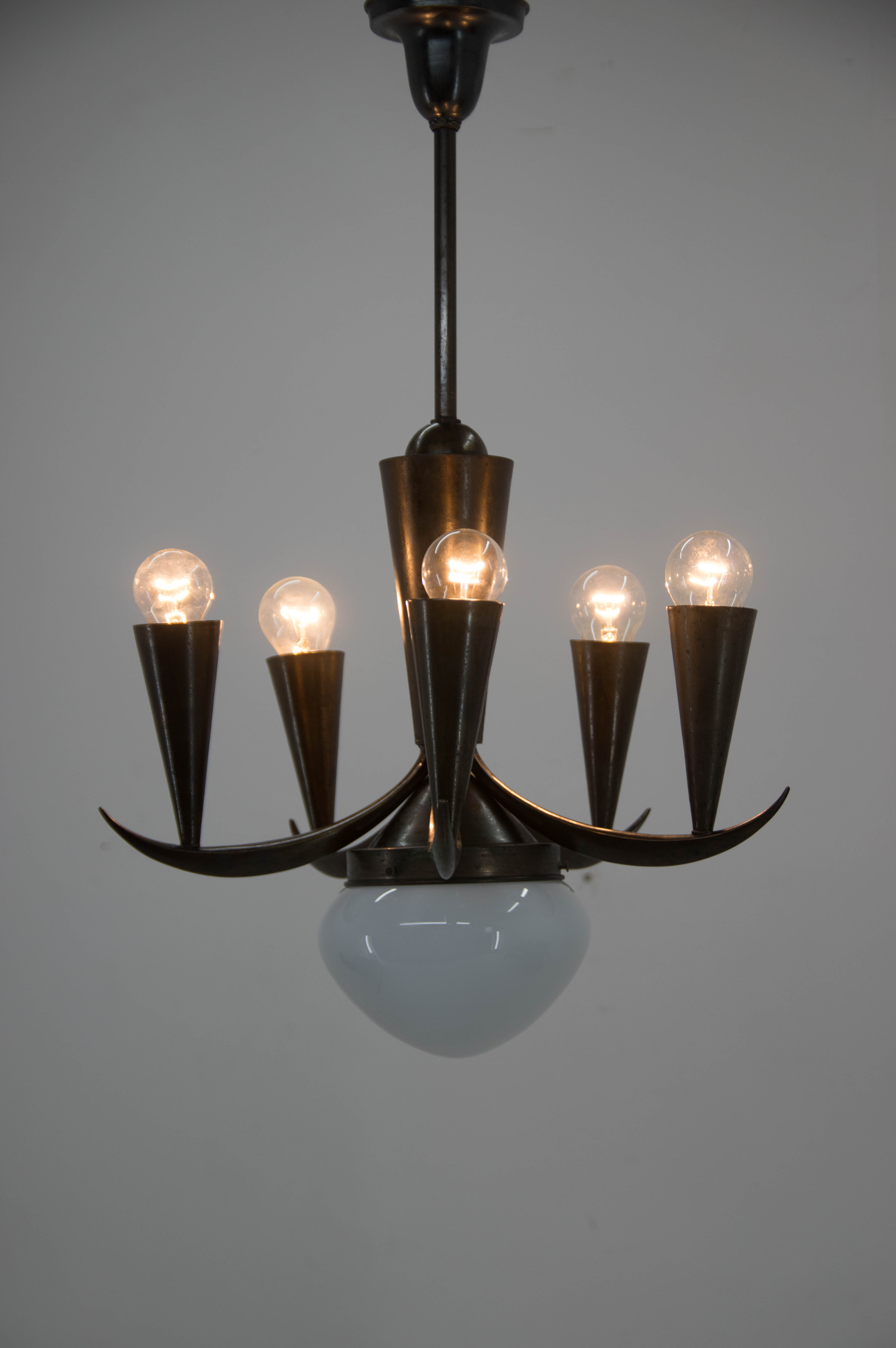 Cubistic Chandelier by IAS, 1910s