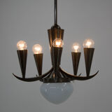 Cubistic Chandelier by IAS, 1910s