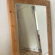 Very large mirror in antique pine.