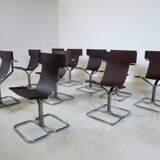 Mid-Century Modern Set of 10 'Topos' Chairs by Gruppo DAM for Busnelli, 1970s