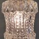 Suspension baladeuse en verre et métal doré - années 60/70