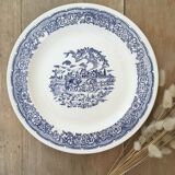 Pair of vintage plates "horses"