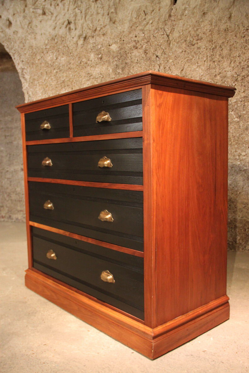 English mahogany black dresser