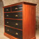 English mahogany black dresser