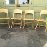 Set of 4 BAUMANN chairs, series K, late 80s to early 90s.