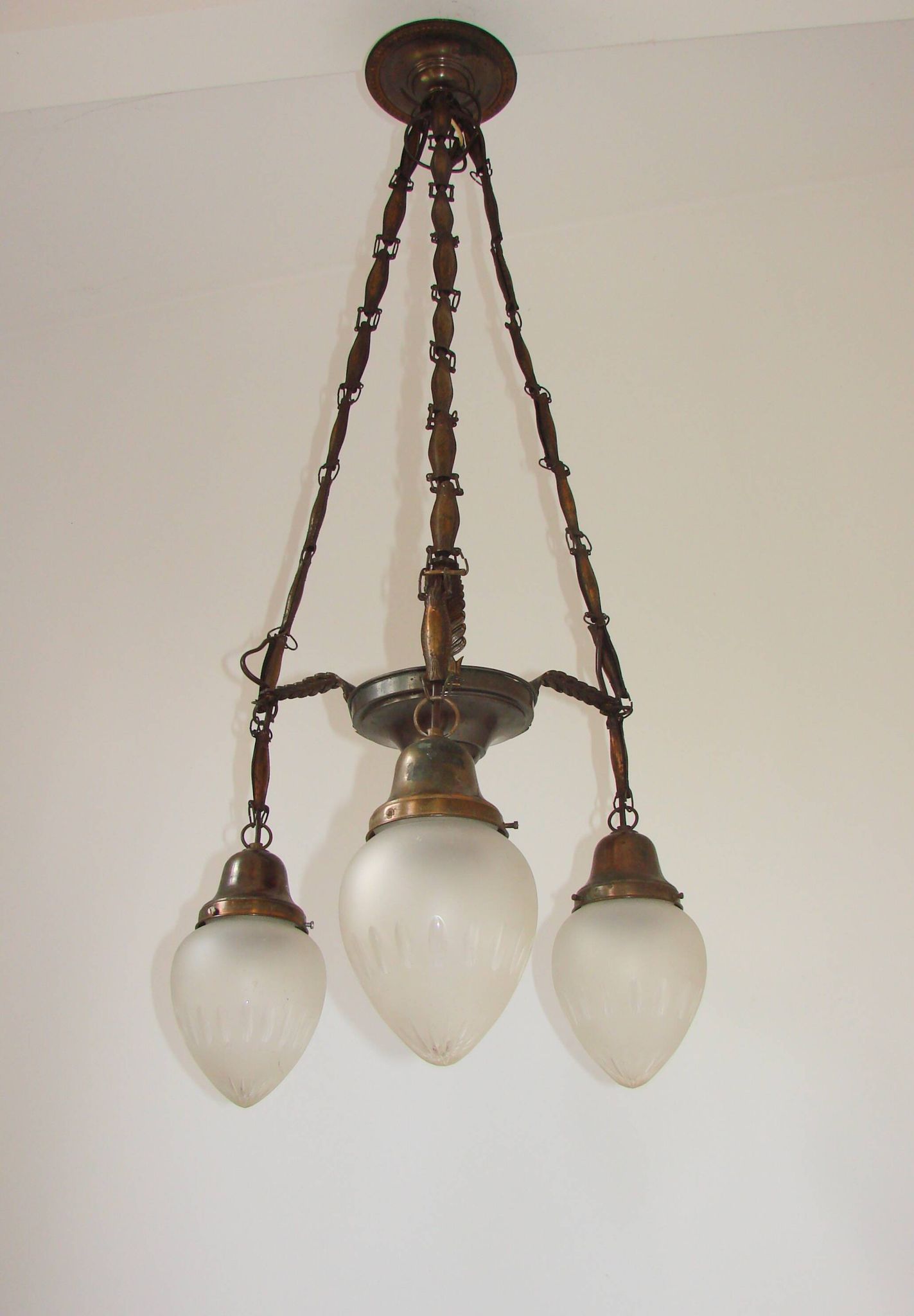 An Art Deco chandelier from the 1930s