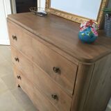 Walnut veneer chest of drawers 1930s