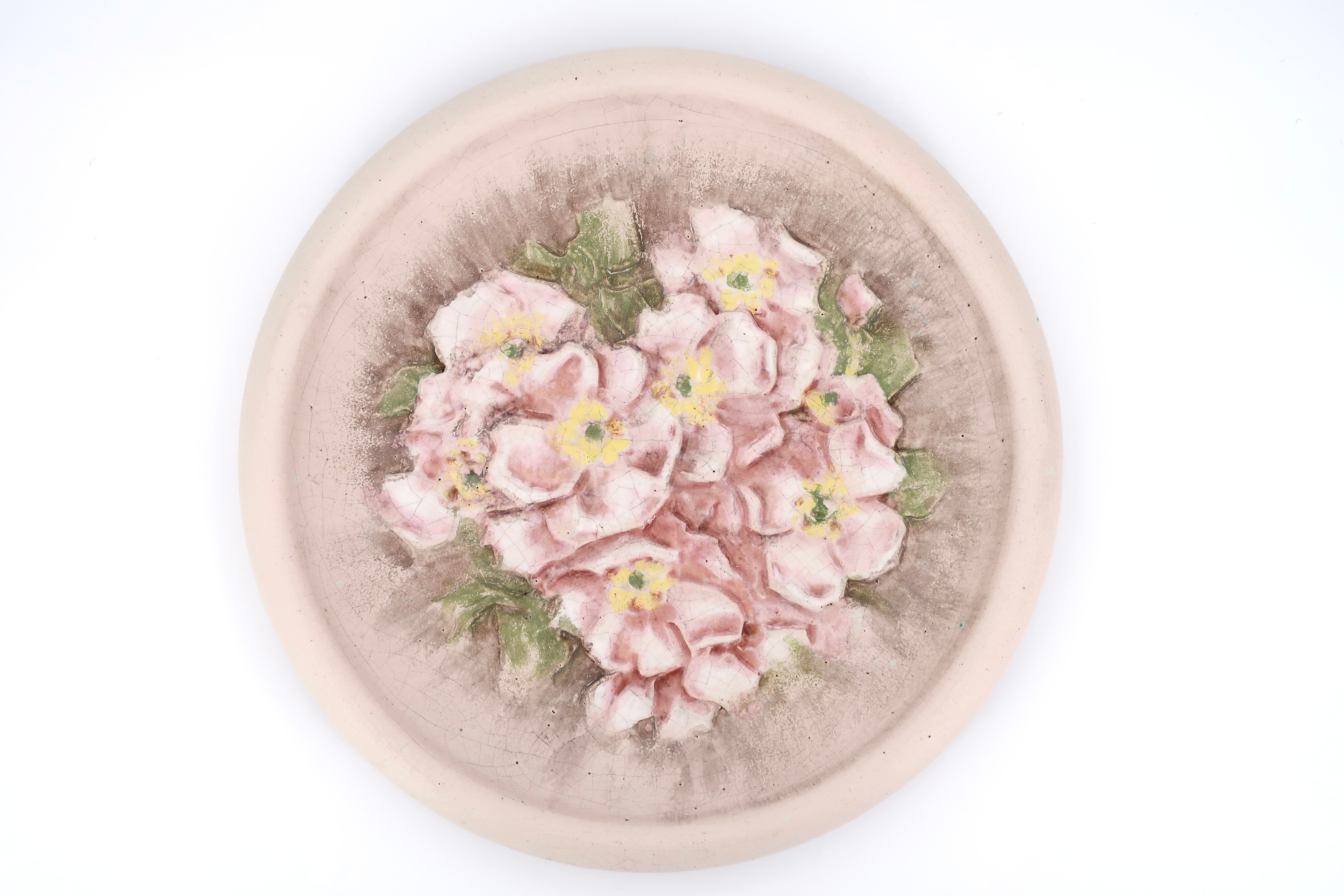 Ceramic wall dish by Louis Giraud