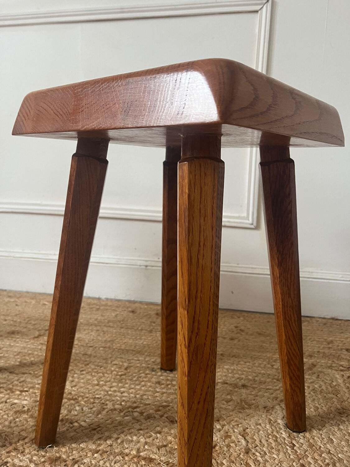Elm stools by Pierre Chapo